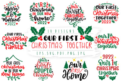 Our First Christmas Together SVG Bundle