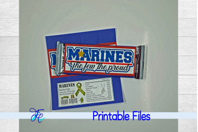 Marines Candy Bar Wrapper