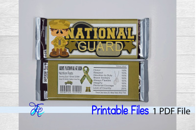 National Guard Boy Candy Bar Wrapper