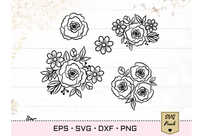 Floral Composition SVG