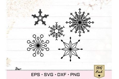 Snowflakes svg, Winter decorations svg