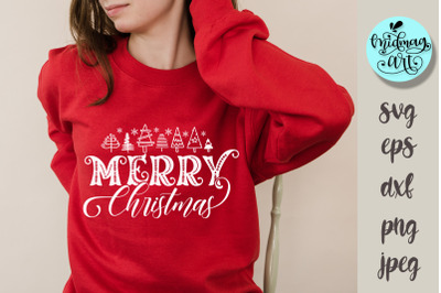 Merry christmas svg&2C; christmas cut file