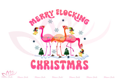 Merry Flocking Christmas Sublimation