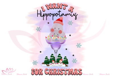 I Want a Hippopotamus for Christmas PNG