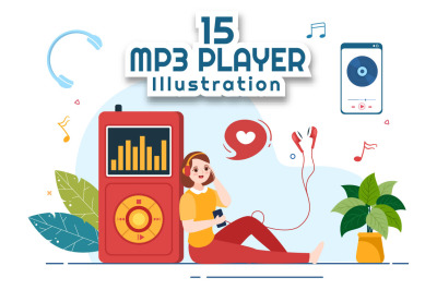 15 MP3 Player Illustration