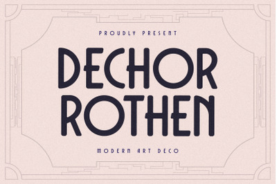 DECHOR ROTHEN Typeface