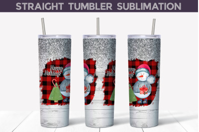 Snowman Tumbler Design | Christmas Tumbler Wrap