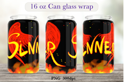 Brutal glass can wrap Fire libbey glass can sublimation png