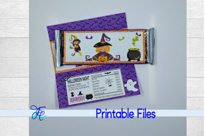 Halloween Witches Candy Bar Wrapper