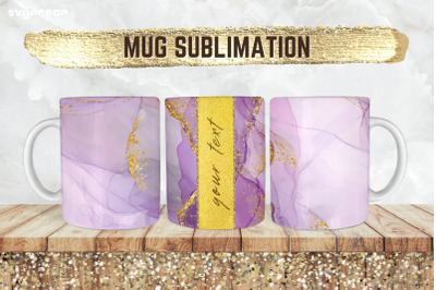 Marble Glitter Mug Design | PNG Bundle | Mug Wrap