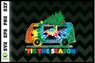 Tis The Season Hippie Truck Christmas