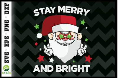 Merry and Bright Santa Claus Christmas