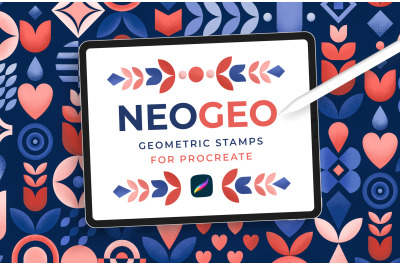 Abstract Geometric Stamps for Procreate - Neo Geo