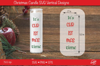 Christmas candles| Christmas candle SVG| Dollar tree Christmas candle