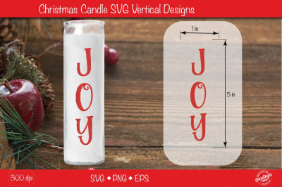 Christmas candles| Joy Christmas candle SVG| Dollar tree Christmas can