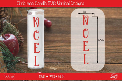 Christmas candles| Noel Christmas candle SVG| Dollar tree Christmas ca