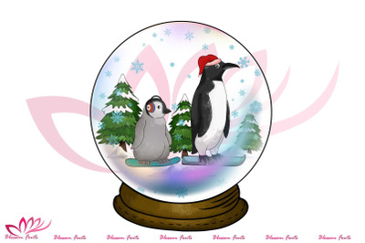 Ball Glass Penguin Sublimation