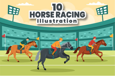 10 Horse Racing Competition Illustration