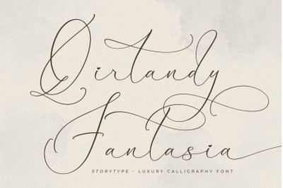 Qirtandy Fantasia - Luxury Calligraphy Font