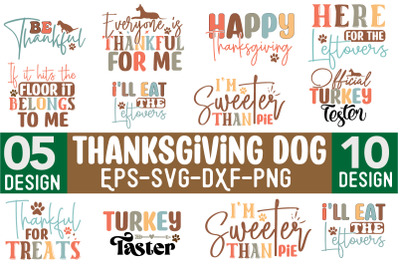 Thanksgiving DOG SVG Bundle, T shirt Design