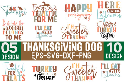 Thanksgiving DOG SVG Bundle