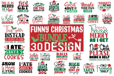 Funny Christmas SVG mega Bundle