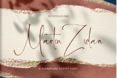 Martin Zidan - Signature Script Font