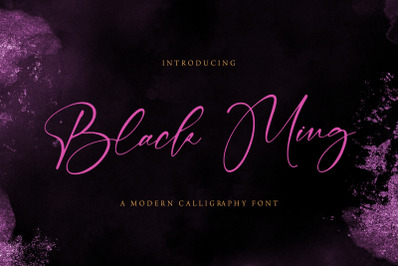 Black Ming - Calligraphy Font