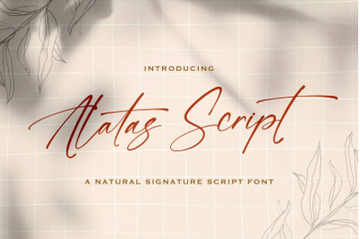 Alatas Script - Signature Script Font