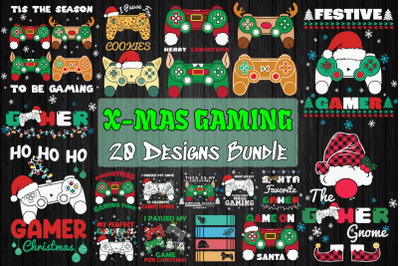 Gaming Christmas Bundle SVG 20 designs