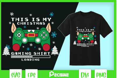 Christmas Gaming Shirt Loading