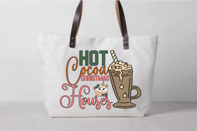 Hot Cocoa Christmas Houses Sublimation