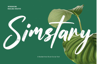 Simstary Brush Script Font