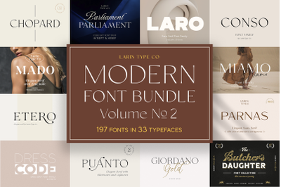 Modern Font Bundle Vol.2