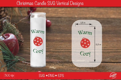 Christmas candles| Christmas candle SVG| Warm Cozy Dollar tree Christm