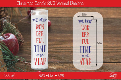 Christmas candles| Christmas candle SVG| Dollar tree Christmas candle