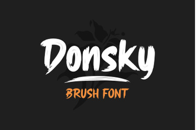 Donsky - Brush Font