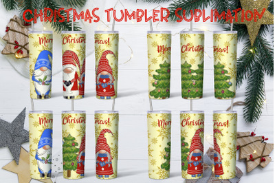 Christmas gnome tumbler sublimation | Christmas gnome PNG