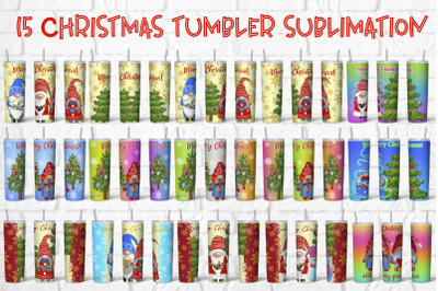 Christmas tumbler bundle | Christmas gnome tumbler design