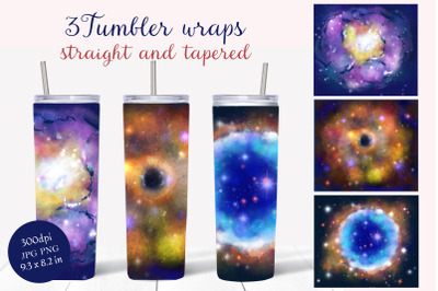 Cosmos tumbler wrap 20 oz, skinny tumbler wrap designs vol1