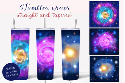 Cosmos tumbler wrap 20 oz, skinny tumbler wrap designs vol 2