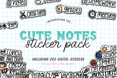 The Cute Sticker Pack (Digital Stickers, Good Notes Stickers)
