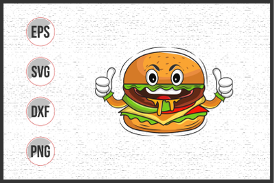 Burger Illustration graphic