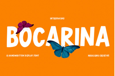 Bocarina Handwritten Display Font