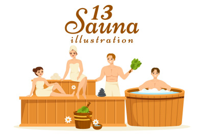 13 Sauna and Steam Room Illustration