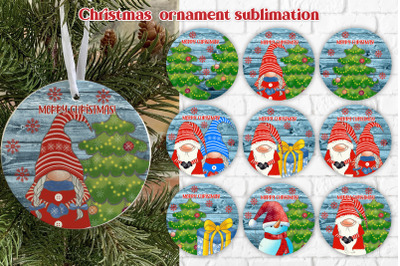 Christmas ornaments sublimation | Gnome Christmas ornaments