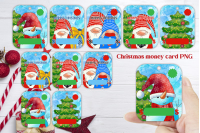 Christmas money card printable | Money card holder