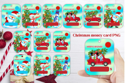 Christmas money card bundle | Money card holder printable