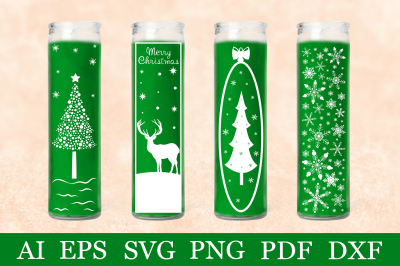 Dollar Tree Christmas Candle SVG. Christmas Candle designs