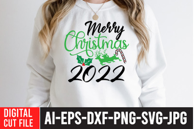 Merry Christmas 2022 SVG Cut File